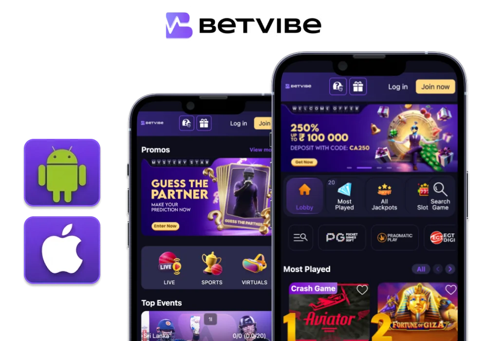 BetVibe India mobile app for Android and iOS
